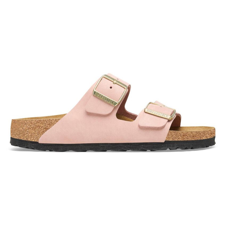 Birkenstock Arizona SFB Nubuck Sandal | Soft Pink | Reg Width- Women's (1027661) - Image 5